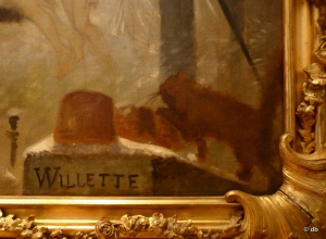 La signature de Willette au bas de "Parce Domine…"© db
