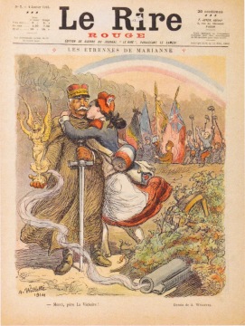 A.Willette, "Les étrennes de Marianne", Le rire rouge n°7 2 janvier 1915 Coll. privée