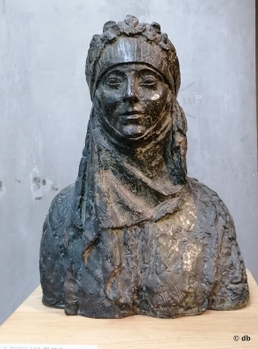 Buste de Madame Lion, dit aussi La reine de Saba, bronze 1926
